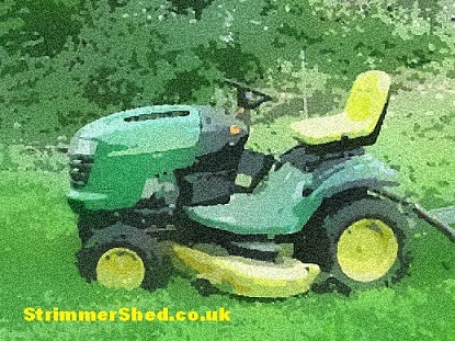 ride on rotary lawn mower picture